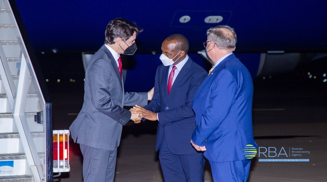 CHOGM2022: Abayobozi batandukanye barimo Justin Trudeau bageze i Kigali